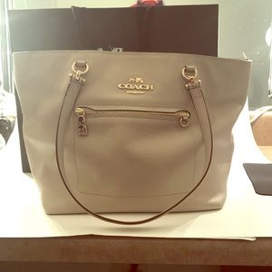 Coach cross grain Town Car tote purse